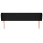 Cabecero de tela negro 183x23x78/88 cm de vidaXL, Cabeceros y pies de cama - Ref: Foro24-3116880, Precio: 78,71 €, Descuento: %