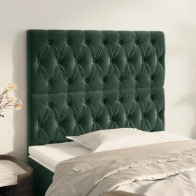 Headboards 2 units of dark green velvet 100x7x78/88 cm by vidaXL, Headboards and footboards - Ref: Foro24-3116713, Price: 93,...