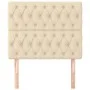 Headboards 2 units of cream-colored fabric 100x7x78/88 cm by vidaXL, Headboards and footboards - Ref: Foro24-3116663, Price: ...
