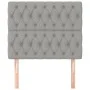 Headboards 2 units of light gray fabric 100x7x78/88 cm by vidaXL, Headboards and footboards - Ref: Foro24-3116658, Price: 61,...