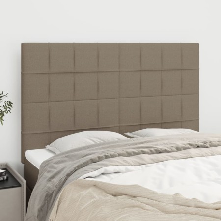 Cabeceros 4 unidades tela gris taupe 72x5x78/88 cm de vidaXL, Cabeceros y pies de cama - Ref: Foro24-3116334, Precio: 87,94 €...