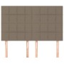 Cabeceros 4 unidades tela gris taupe 72x5x78/88 cm de vidaXL, Cabeceros y pies de cama - Ref: Foro24-3116334, Precio: 87,94 €...