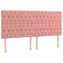 Kopfteile 4 Einheiten aus rosa Samt 90x7x78/88 cm von vidaXL, Kopf- und Fußteile - Ref: Foro24-3116733, Preis: 135,37 €, Raba...