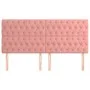 Headboards 4 units of pink velvet 90x7x78/88 cm by vidaXL, Headboards and footboards - Ref: Foro24-3116733, Price: 131,54 €, ...