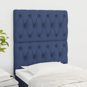 Headboards 2 units of blue fabric 80x7x78/88 cm by vidaXL, Headboards and footboards - Ref: Foro24-3116648, Price: 71,27 €, D...