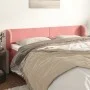 Cabecero de terciopelo rosa 203x23x78/88 cm de vidaXL, Cabeceros y pies de cama - Ref: Foro24-3116935, Precio: 64,46 €, Descu...