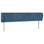 Dunkelblaues Samtkopfteil 163x23x78/88 cm von vidaXL, Kopf- und Fußteile - Ref: Foro24-3116922, Preis: 78,26 €, Rabatt: %