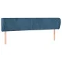 Dunkelblaues Samtkopfteil 163x23x78/88 cm von vidaXL, Kopf- und Fußteile - Ref: Foro24-3116922, Preis: 76,36 €, Rabatt: %