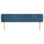 Cabecero de terciopelo azul oscuro 163x23x78/88 cm de vidaXL, Cabeceros y pies de cama - Ref: Foro24-3116922, Precio: 78,17 €...