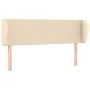 Cream fabric headboard 147x23x78/88 cm by vidaXL, Headboards and footboards - Ref: Foro24-3116867, Price: 76,98 €, Discount: %