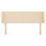 Cabecero de tela color crema 147x23x78/88 cm de vidaXL, Cabeceros y pies de cama - Ref: Foro24-3116867, Precio: 74,32 €, Desc...