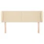 Kopfteil aus cremefarbenem Stoff, 147 x 23 x 78/88 cm von vidaXL, Kopf- und Fußteile - Ref: Foro24-3116867, Preis: 76,98 €, R...