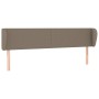 Kopfteil aus taupegrauem Stoff, 203 x 23 x 78/88 cm von vidaXL, Kopf- und Fußteile - Ref: Foro24-3116890, Preis: 80,02 €, Rab...
