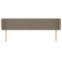 Cabecero de tela gris taupe 203x23x78/88 cm de vidaXL, Cabeceros y pies de cama - Ref: Foro24-3116890, Precio: 79,87 €, Descu...