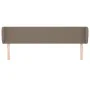 Cabecero de tela gris taupe 203x23x78/88 cm de vidaXL, Cabeceros y pies de cama - Ref: Foro24-3116890, Precio: 79,07 €, Descu...