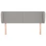 Cabecero de tela gris claro 147x23x78/88 cm de vidaXL, Cabeceros y pies de cama - Ref: Foro24-3116862, Precio: 79,47 €, Descu...