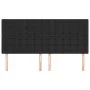 Cabeceros 4 unidades de cuero sintético negro 80x5x78/88 cm de vidaXL, Cabeceros y pies de cama - Ref: Foro24-3116428, Precio...