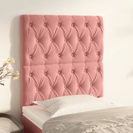 Kopfteile 2 Einheiten aus rosa Samt 80x7x78/88 cm von vidaXL, Kopf- und Fußteile - Ref: Foro24-3116703, Preis: 70,51 €, Rabat...