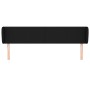 Cabecero de tela negro 163x23x78/88 cm de vidaXL, Cabeceros y pies de cama - Ref: Foro24-3116872, Precio: 68,80 €, Descuento: %