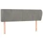 Cabecero de terciopelo gris claro 147x23x78/88 cm de vidaXL, Cabeceros y pies de cama - Ref: Foro24-3116912, Precio: 72,81 €,...