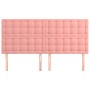 Kopfteile 4 Einheiten aus rosa Samt 100x5x78/88 cm von vidaXL, Kopf- und Fußteile - Ref: Foro24-3116837, Preis: 117,41 €, Rab...