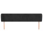 Kopfteil aus schwarzem Samt, 203 x 23 x 78/88 cm von vidaXL, Kopf- und Fußteile - Ref: Foro24-3116932, Preis: 85,50 €, Rabatt: %