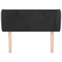 Black velvet headboard 93x23x78/88 cm by vidaXL, Headboards and footboards - Ref: Foro24-3116902, Price: 50,69 €, Discount: %