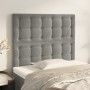 Kopfteile 2 Einheiten aus hellgrauem Samt 90x5x78/88 cm von vidaXL, Kopf- und Fußteile - Ref: Foro24-3116802, Preis: 60,98 €,...