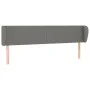 Dark gray fabric headboard 203x23x78/88 cm by vidaXL, Headboards and footboards - Ref: Foro24-3116887, Price: 83,03 €, Discou...