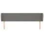 Dark gray fabric headboard 203x23x78/88 cm by vidaXL, Headboards and footboards - Ref: Foro24-3116887, Price: 83,03 €, Discou...