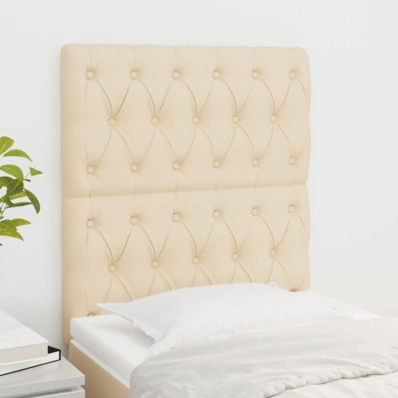 Kopfteile 2 Einheiten aus cremefarbenem Stoff 80x7x78/88 cm von vidaXL, Kopf- und Fußteile - Ref: Foro24-3116647, Preis: 88,4...