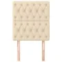 Headboards 2 units cream-colored fabric 80x7x78/88 cm by vidaXL, Headboards and footboards - Ref: Foro24-3116647, Price: 82,0...