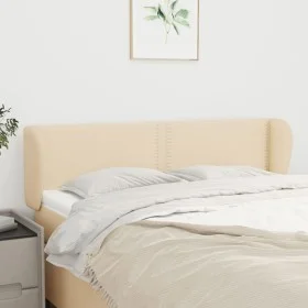 Kopfteil aus cremefarbenem Stoff, 147 x 23 x 78/88 cm von vidaXL, Kopf- und Fußteile - Ref: Foro24-3117007, Preis: 59,71 €, R...