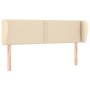 Cabecero de tela color crema 147x23x78/88 cm de vidaXL, Cabeceros y pies de cama - Ref: Foro24-3117007, Precio: 58,83 €, Desc...