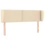 Cream fabric headboard 147x23x78/88 cm by vidaXL, Headboards and footboards - Ref: Foro24-3117007, Price: 59,71 €, Discount: %