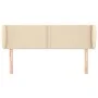 Cream fabric headboard 147x23x78/88 cm by vidaXL, Headboards and footboards - Ref: Foro24-3117007, Price: 59,71 €, Discount: %