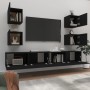 6-teiliges TV-Möbelset aus schwarzem Sperrholz von vidaXL, TV-Möbel - Ref: Foro24-3114263, Preis: 182,40 €, Rabatt: %