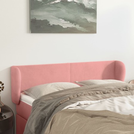 Rosa Samtkopfteil 147x23x78/88 cm von vidaXL, Kopf- und Fußteile - Ref: Foro24-3116917, Preis: 71,86 €, Rabatt: %