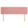 Cabecero de terciopelo rosa 147x23x78/88 cm de vidaXL, Cabeceros y pies de cama - Ref: Foro24-3116917, Precio: 70,79 €, Descu...