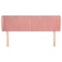 Rosa Samtkopfteil 147x23x78/88 cm von vidaXL, Kopf- und Fußteile - Ref: Foro24-3116917, Preis: 71,86 €, Rabatt: %