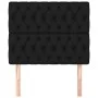 Cabeceros 2 unidades de tela negro 90x7x78/88 cm de vidaXL, Cabeceros y pies de cama - Ref: Foro24-3116652, Precio: 66,93 €, ...