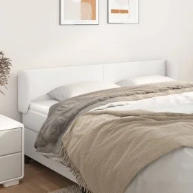 White synthetic leather headboard 183x23x78/88 cm by vidaXL, Headboards and footboards - Ref: Foro24-3116967, Price: 80,77 €,...