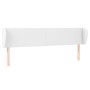 Cabecero de cuero sintético blanco 183x23x78/88 cm de vidaXL, Cabeceros y pies de cama - Ref: Foro24-3116967, Precio: 86,01 €...