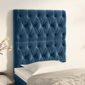 Headboards 2 units of dark blue velvet 80x7x78/88 cm by vidaXL, Headboards and footboards - Ref: Foro24-3116702, Price: 69,82...