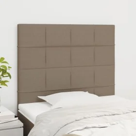 Headboards 2 units of taupe gray fabric 100x5x78/88 cm by vidaXL, Headboards and footboards - Ref: Foro24-3116326, Price: 74,...