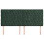 Headboards 4 units of dark green velvet 100x7x78/88 cm by vidaXL, Headboards and footboards - Ref: Foro24-3116737, Price: 171...