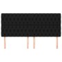 Headboards 4 units of black fabric 100x7x78/88 cm by vidaXL, Headboards and footboards - Ref: Foro24-3116692, Price: 136,49 €...