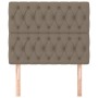 Headboards 2 units of taupe gray fabric 100x7x78/88 cm by vidaXL, Headboards and footboards - Ref: Foro24-3116662, Price: 91,...