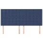 Cabeceros 4 unidades de tela azul 90x5x78/88 cm de vidaXL, Cabeceros y pies de cama - Ref: Foro24-3116786, Precio: 119,68 €, ...