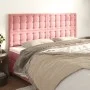 Cabeceros 4 unidades de terciopelo rosa 90x5x78/88 cm de vidaXL, Cabeceros y pies de cama - Ref: Foro24-3116831, Precio: 112,...